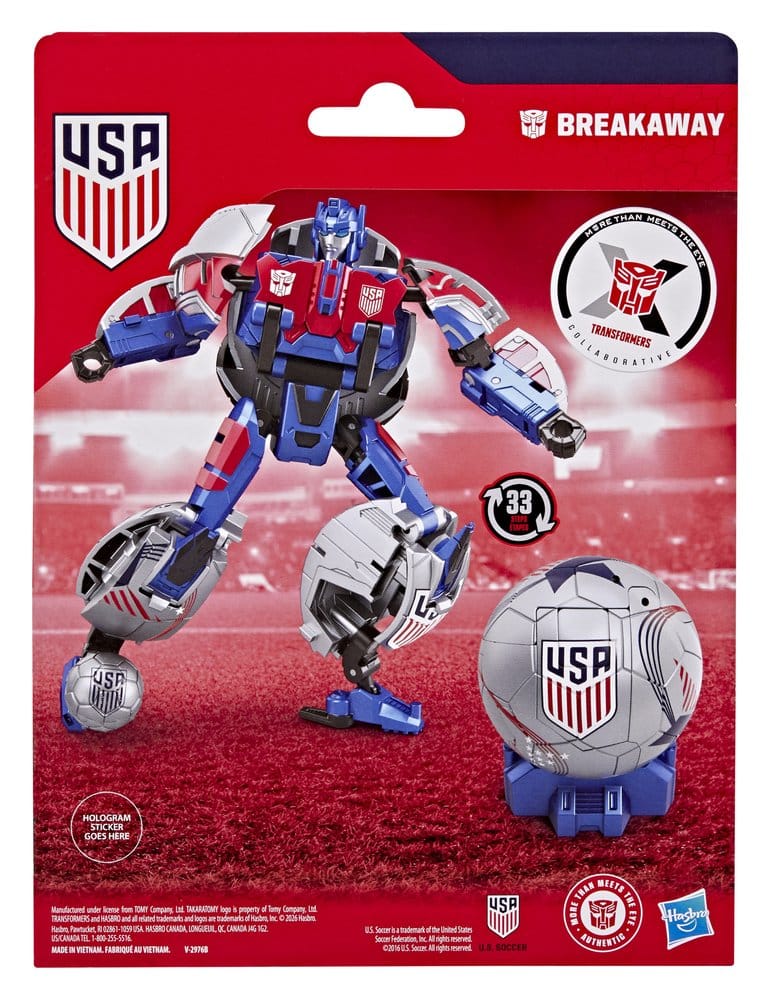 Transformers x US Soccer Federation Actionfigur Breakaway 14 cm