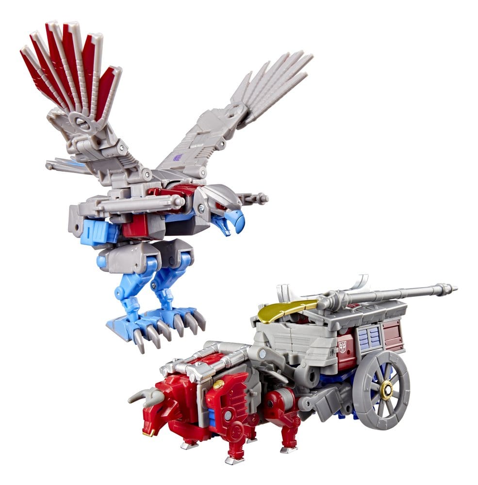 Transformers Timelines Actionfiguren Samurai Themed Set Optimus Prime & Starscream 14 cm