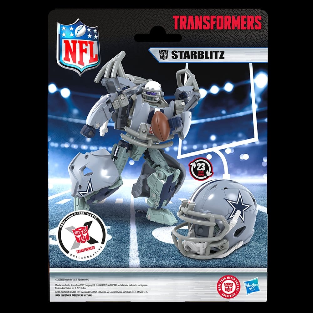 Transformers x NFL Actionfigur Dallas Cowboys: Starblitz 14 cm