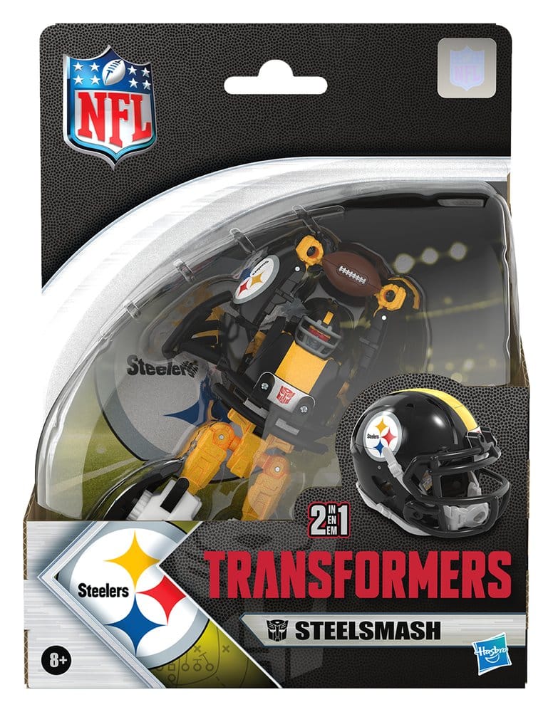 Transformers x NFL Actionfigur Pittsburgh Steelers: Steelsmash 14 cm