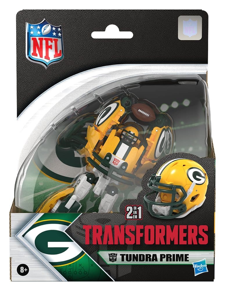 Transformers x NFL Actionfigur Green Bay Packers: Tundra Prime 14 cm