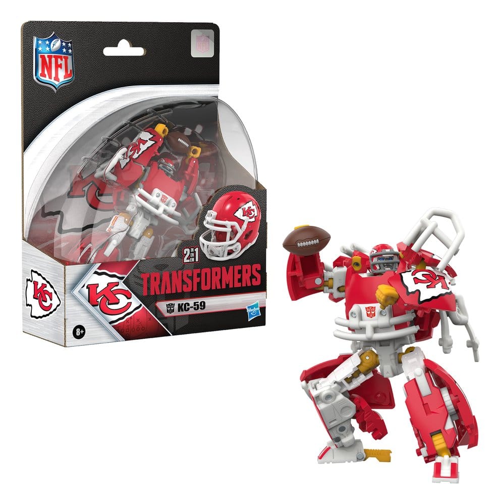Transformers x NFL Actionfigur Kansas City Chiefs: KC-59 14 cm
