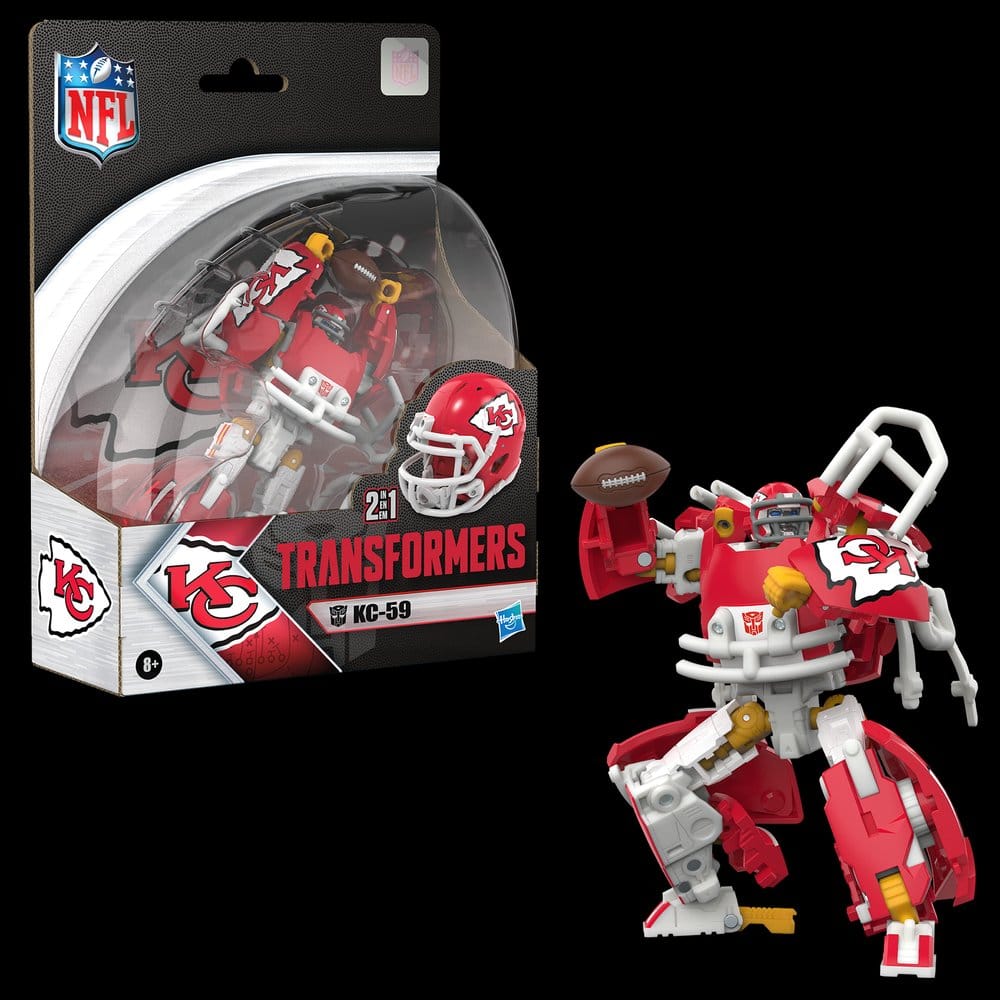 Transformers x NFL Actionfigur Kansas City Chiefs: KC-59 14 cm