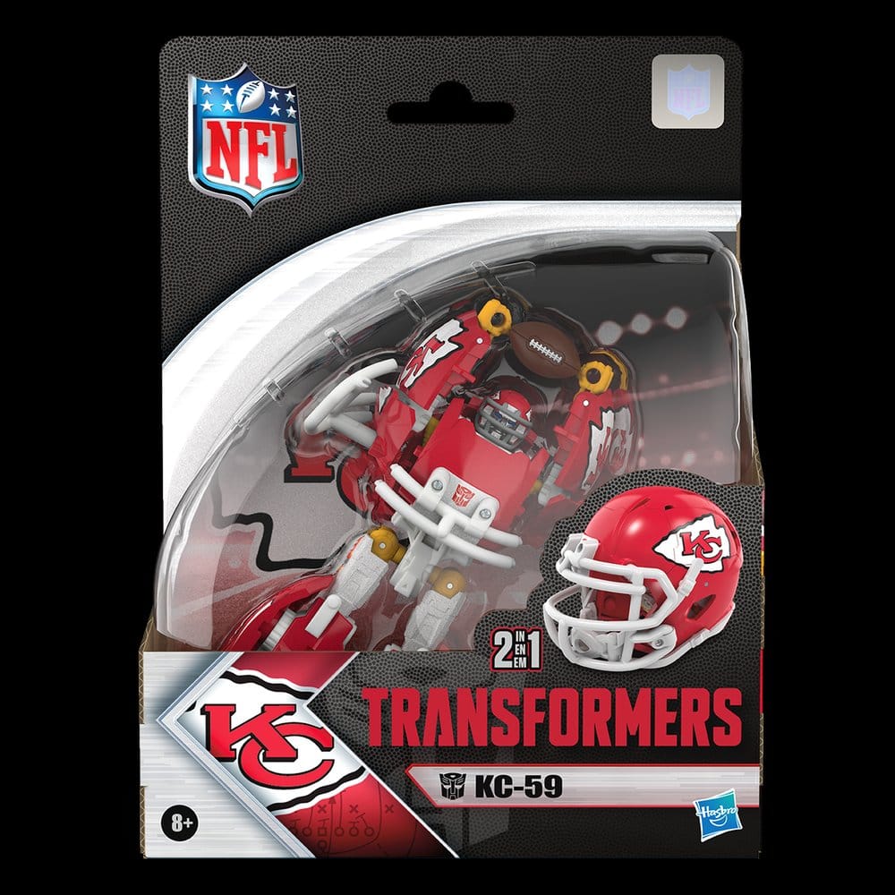 Transformers x NFL Actionfigur Kansas City Chiefs: KC-59 14 cm