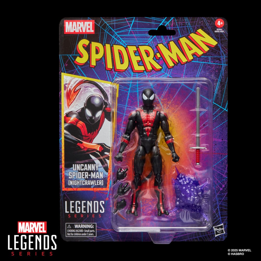 Spider-Man Marvel Legends Retro Actionfigur Uncanny Spider-Man (Nightcrawler) 15 cm