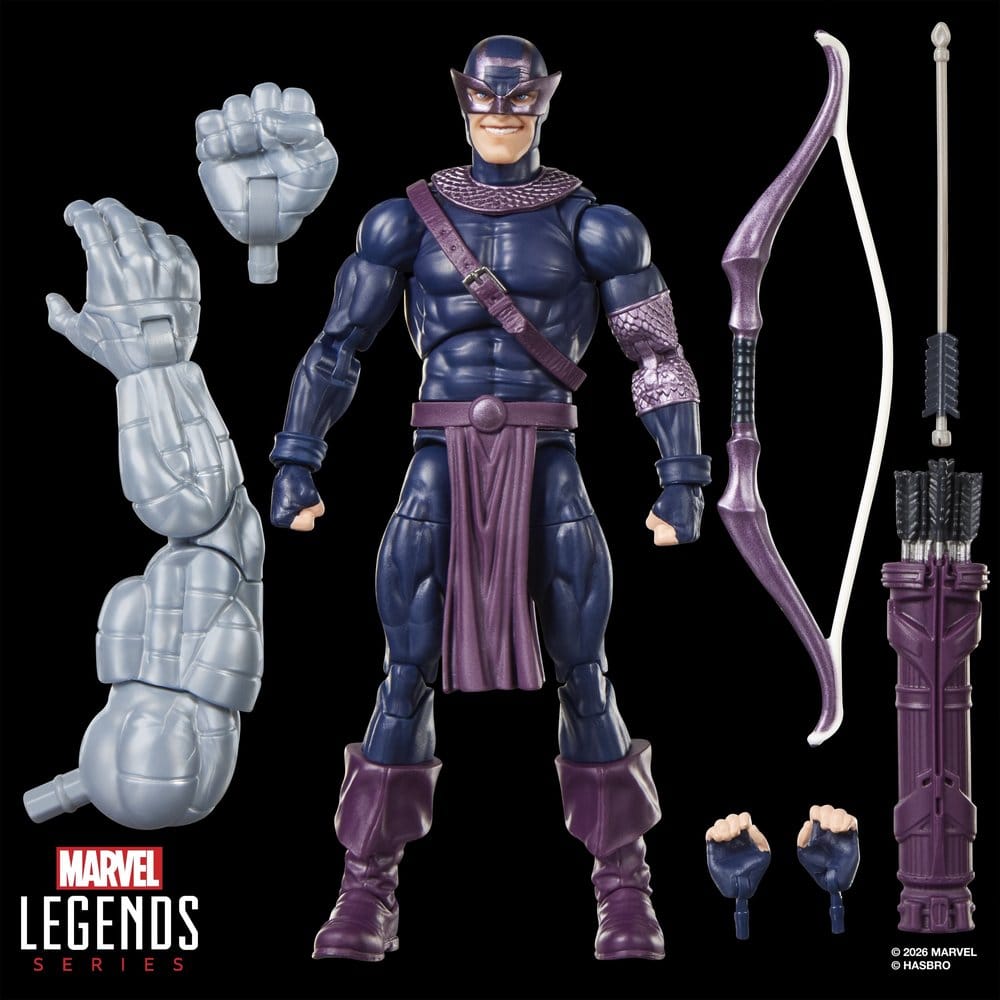 Marvel Legends Actionfigur Dark Avengers Hawkeye (BAF: Marvel's Box) 15 cm