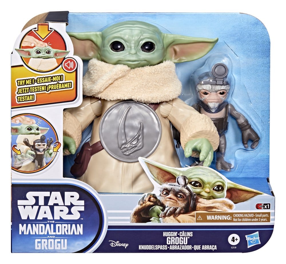 Star Wars: The Mandalorian & Grogu Elektronische Actionfigur Knuddelspaß Grogu & Anzellaner 17 cm