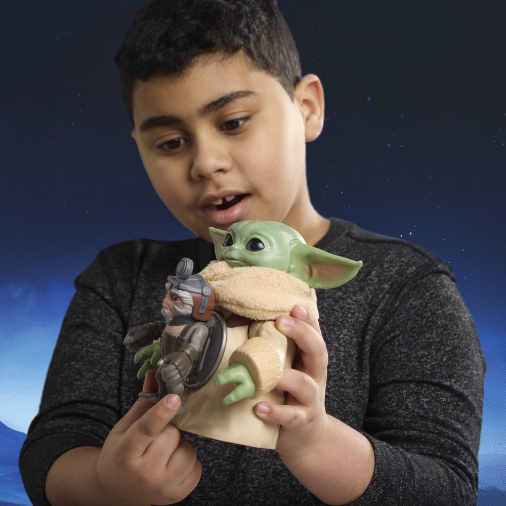 Star Wars: The Mandalorian & Grogu Elektronische Actionfigur Knuddelspaß Grogu & Anzellaner 17 cm