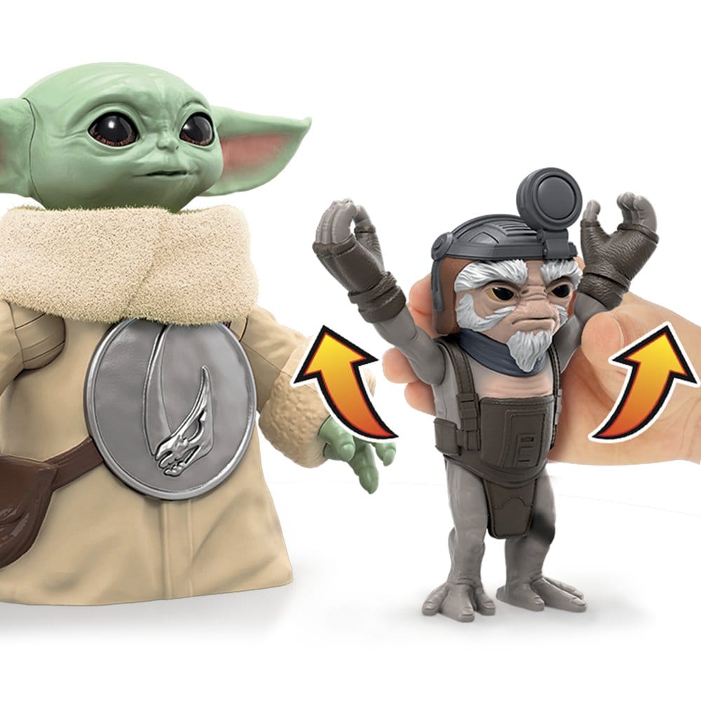 Star Wars: The Mandalorian & Grogu Elektronische Actionfigur Knuddelspaß Grogu & Anzellaner 17 cm