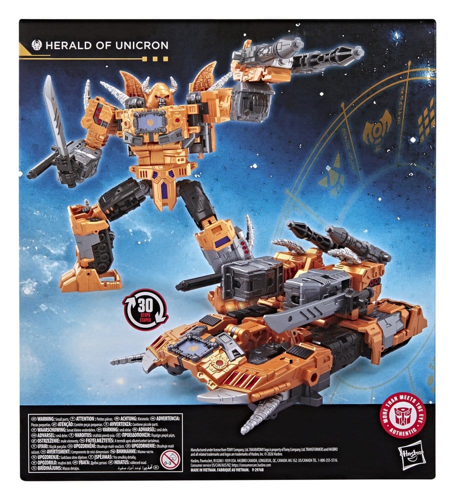 Transformers Age of the Primes Leader Class Actionfigur Herald of Unicron 19 cm