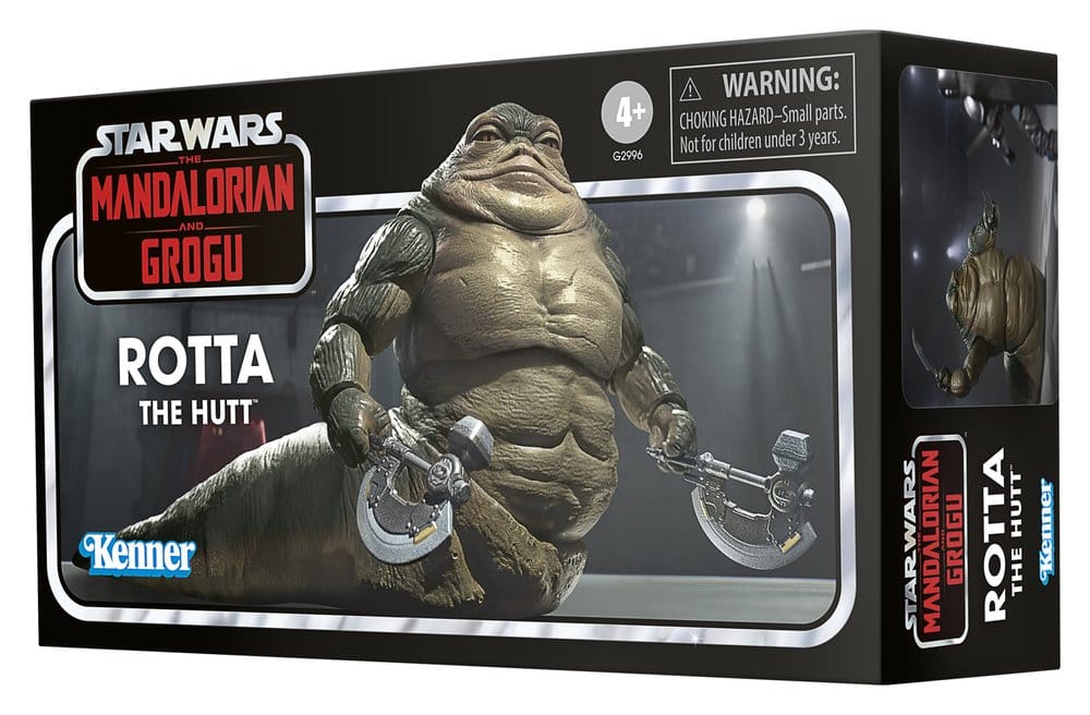 Star Wars: The Mandalorian and Grogu Vintage Collection Actionfigur Rotta the Hutt 10 cm