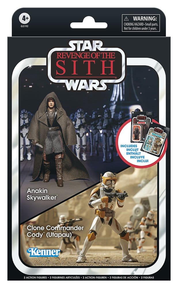 Star Wars Episode III Vintage Collection Actionfiguren 2er-Pack Anakin Skywalker & Clone Commander Cody (Utapau) 10 cm