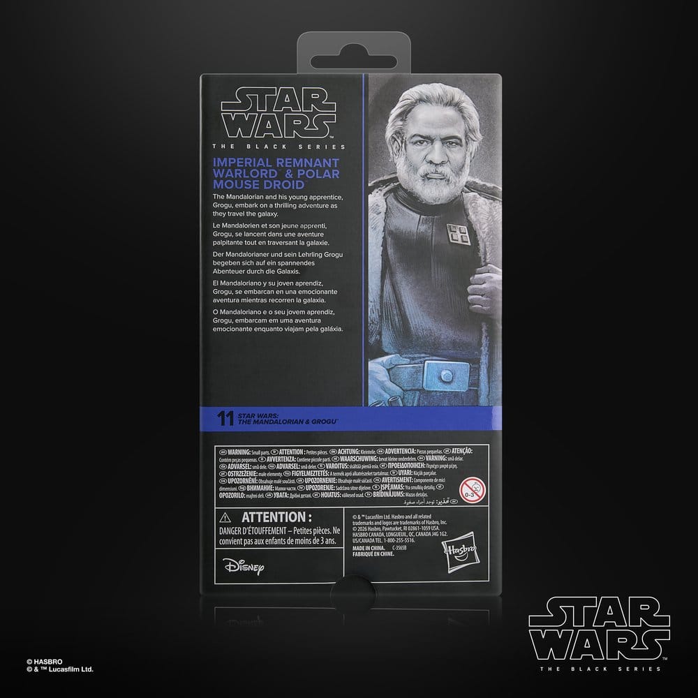 Star Wars: The Mandalorian & Grogu Black Series Actionfigur Imperial Remnant Warlord & Polar Mouse Droid 15 cm