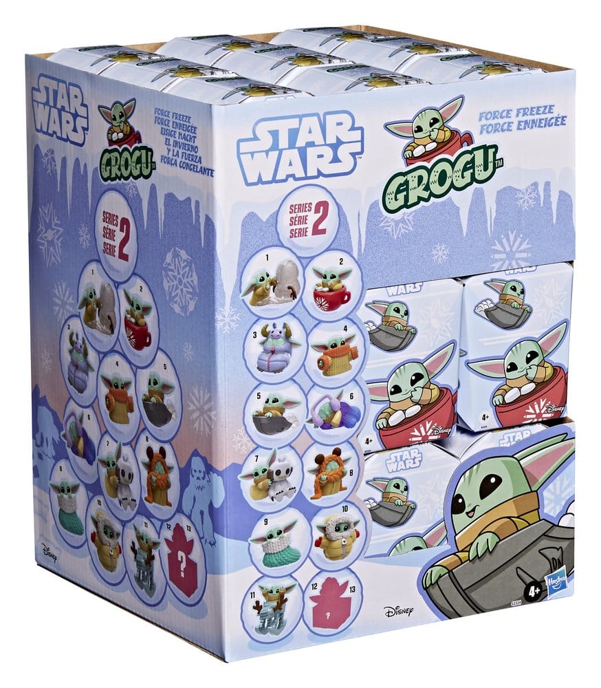 Star Wars Minifiguren 4 cm Grogu Force Freeze Series 2 Blind Box Display (24)