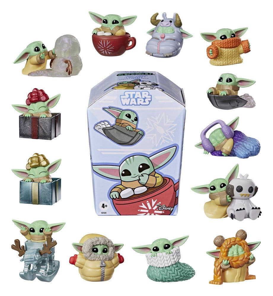 Star Wars Minifiguren 4 cm Grogu Force Freeze Series 2 Blind Box Display (24)