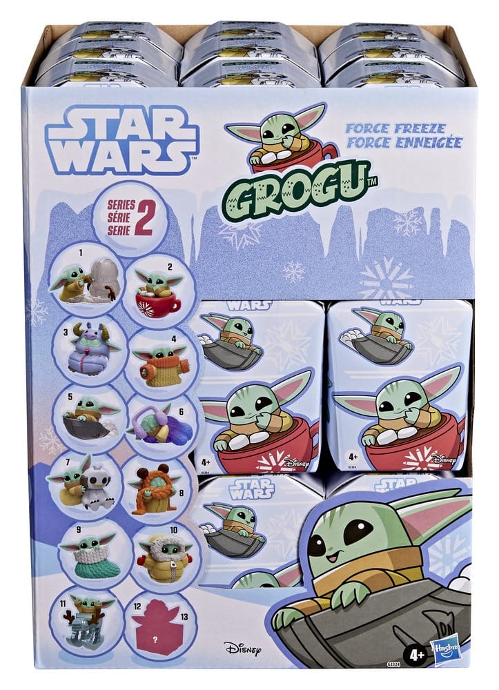 Star Wars Minifiguren 4 cm Grogu Force Freeze Series 2 Blind Box Display (24)