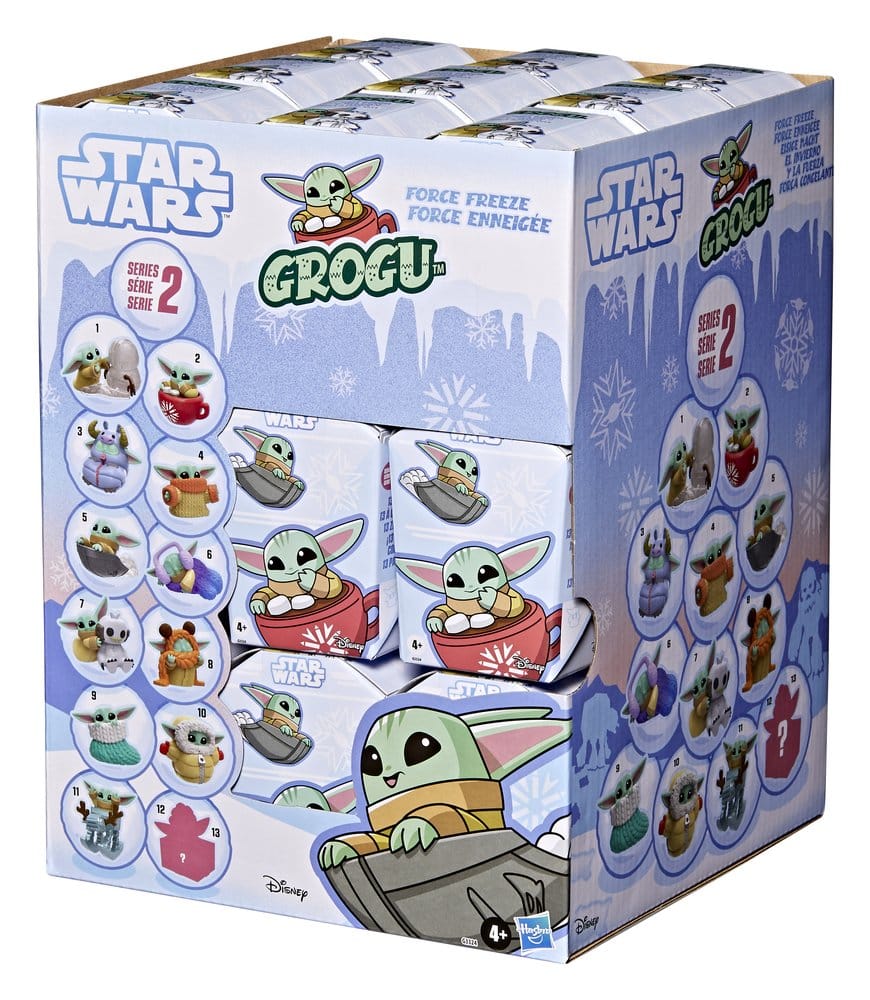 Star Wars Minifiguren 4 cm Grogu Force Freeze Series 2 Blind Box Display (24)
