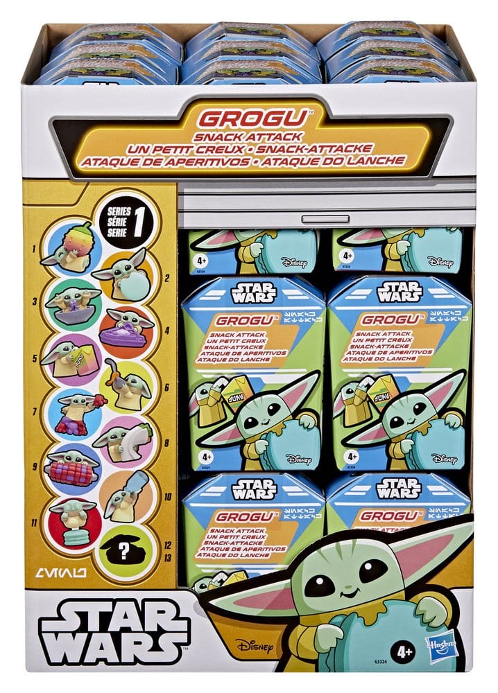 Star Wars Minifiguren 4 cm Grogu Snack Attack Series 1 Blind Box Display (24)