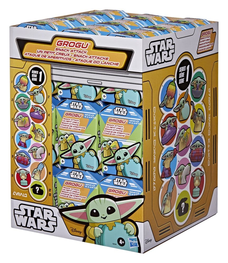 Star Wars Minifiguren 4 cm Grogu Snack Attack Series 1 Blind Box Display (24)