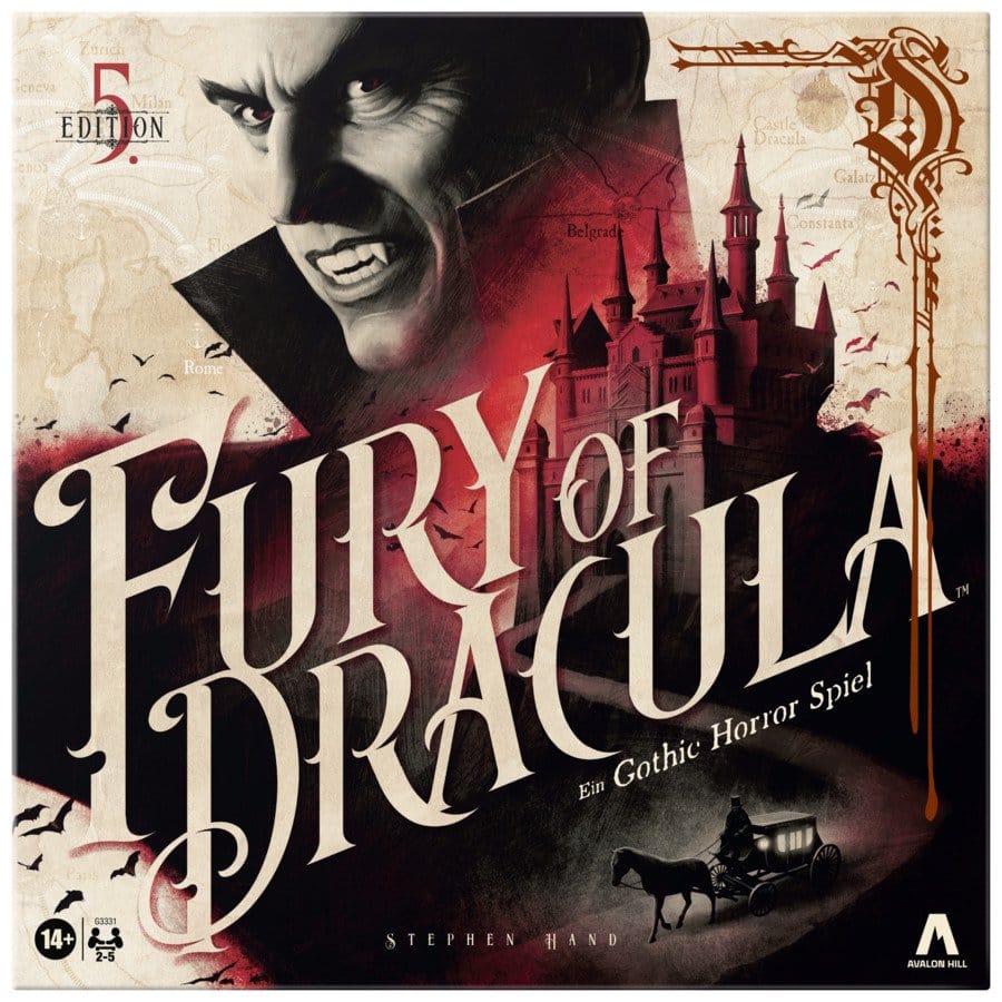 Fury of Dracula Brettspiel 5. Edition *Deutsche Version*