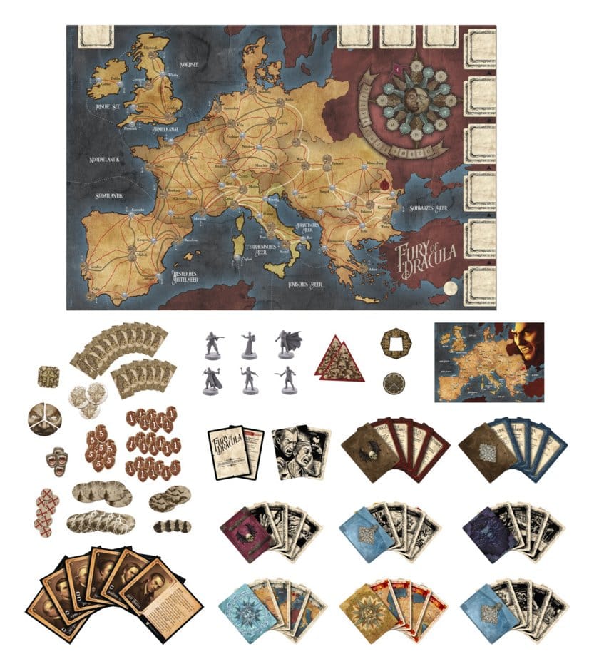 Fury of Dracula Brettspiel 5. Edition *Deutsche Version*