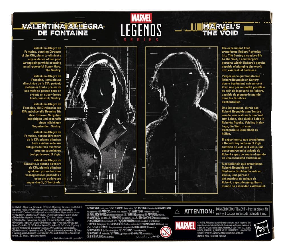 Thunderbolts Marvel Legends Actionfiguren 2er-Pack Valentina Allegra de Fontaine & Marvel's The Void 15 cm