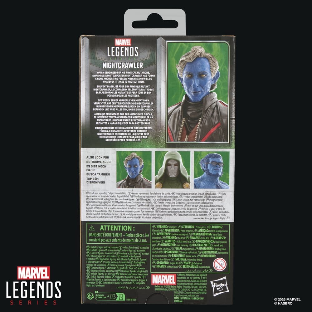 Avengers: Doomsday Marvel Legends Actionfigur Nightcrawler 15 cm