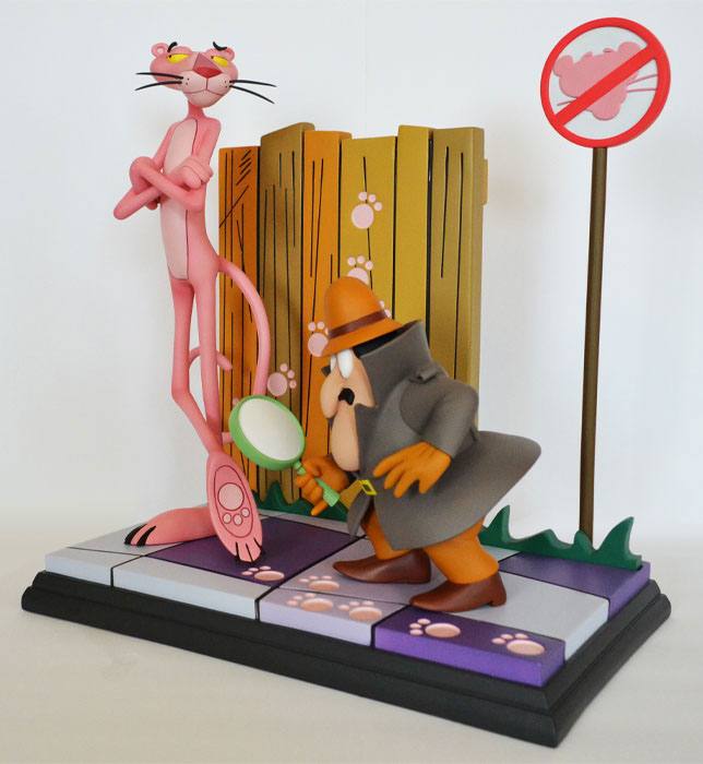 Der rosarote Panther Statue Pink Panther & The Inspector 41 cm 