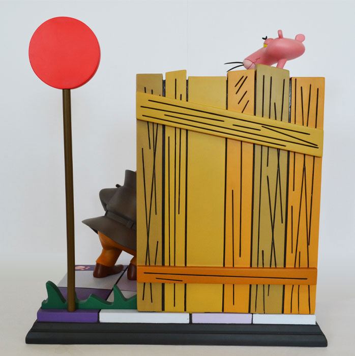 Der rosarote Panther Statue Pink Panther & The Inspector 41 cm 