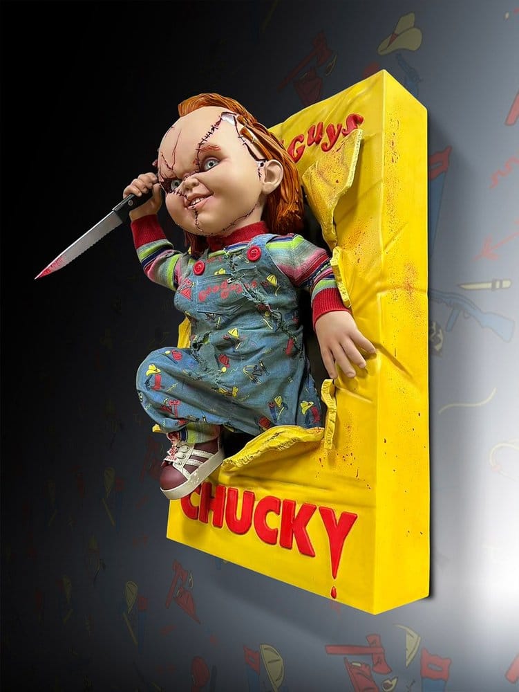 Chucky Wand-Skulptur 1/2 Bride of Chucky 22 x 23 x 38 cm    
