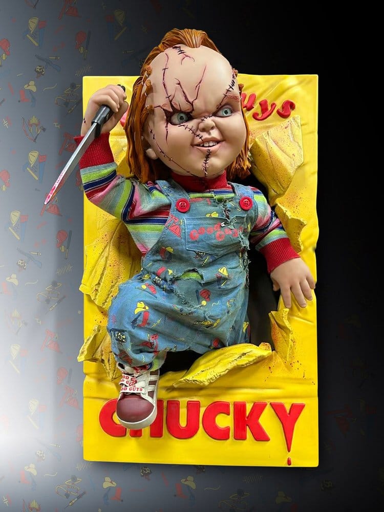 Chucky Wand-Skulptur 1/2 Bride of Chucky 22 x 23 x 38 cm    