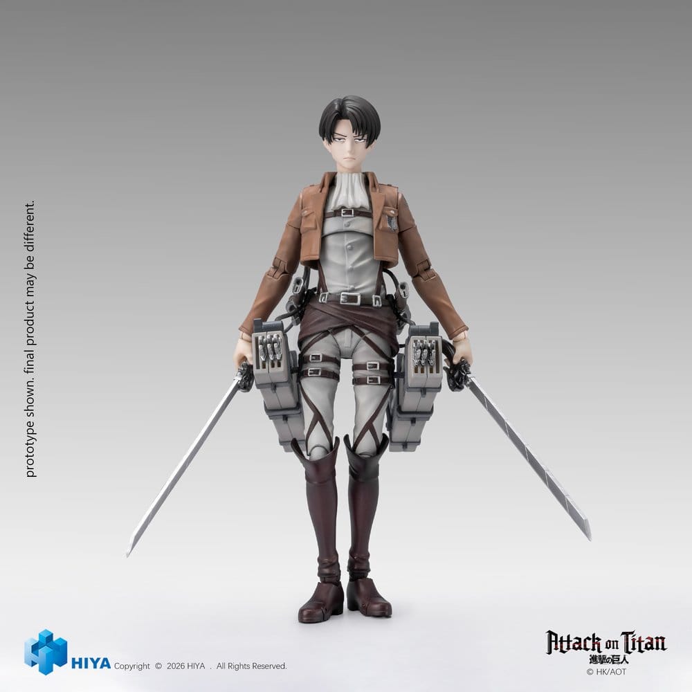 Attack on Titan Exquisite Basic Series Actionfigur 1/12 Levi Ackerman 15 cm