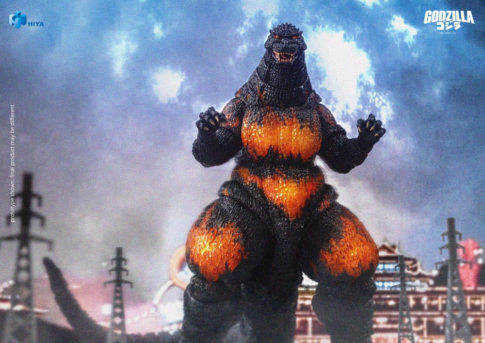 Godzilla vs. Destoroyah (1995) Exquisite Basic Actionfigur Burning Godzilla 18 cm       