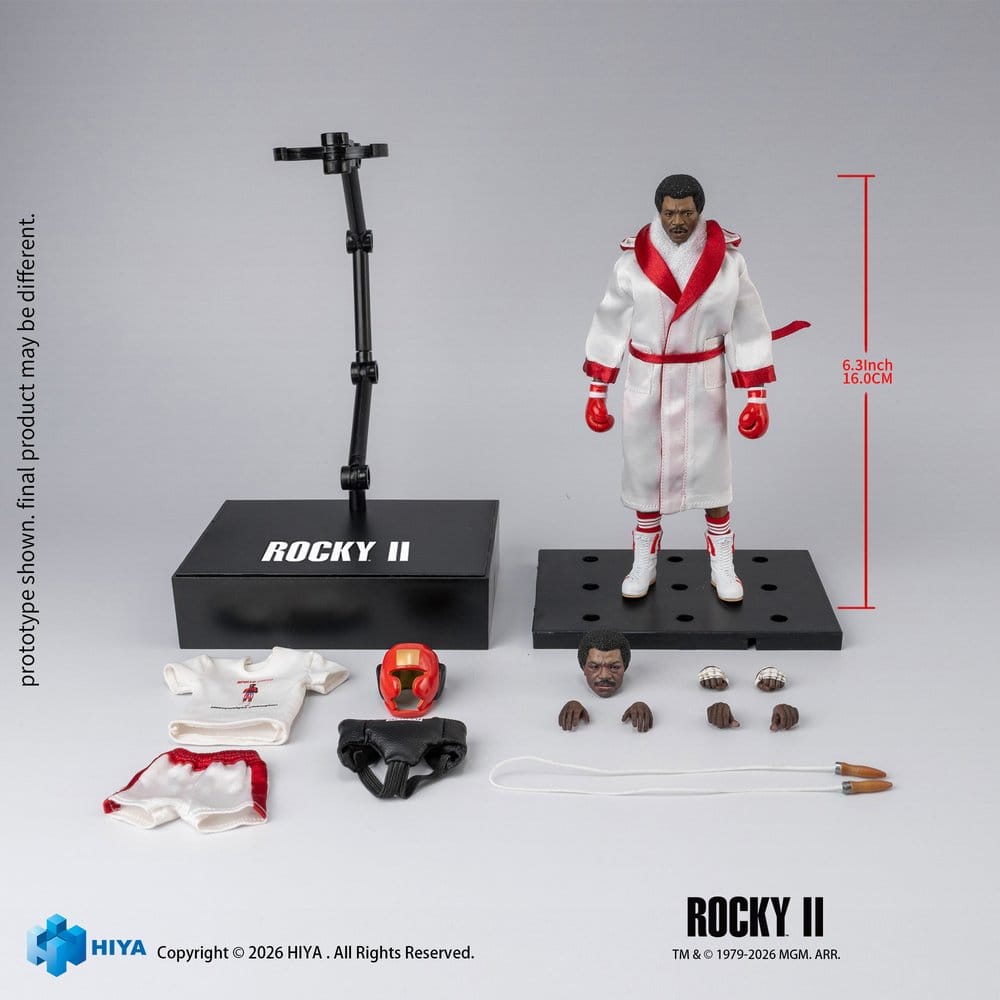 Rocky II Exquisite Super Actionfigur 1/12 Apollo 16 cm
