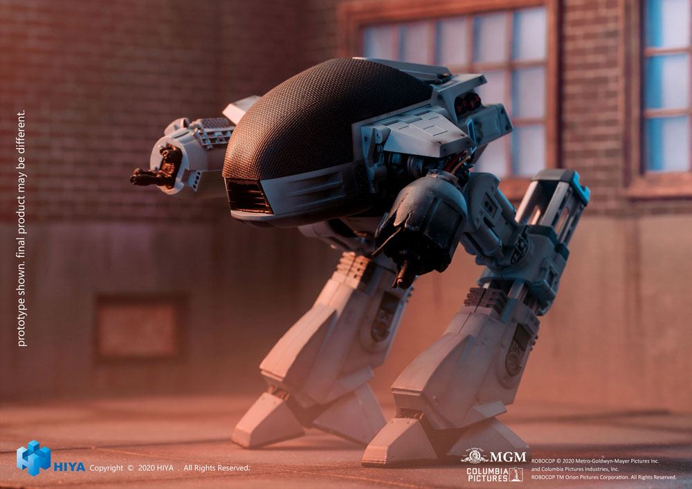 Robocop Exquisite Mini Actionfigur mit Sound 1/18 Battle Damaged ED209 15 cm