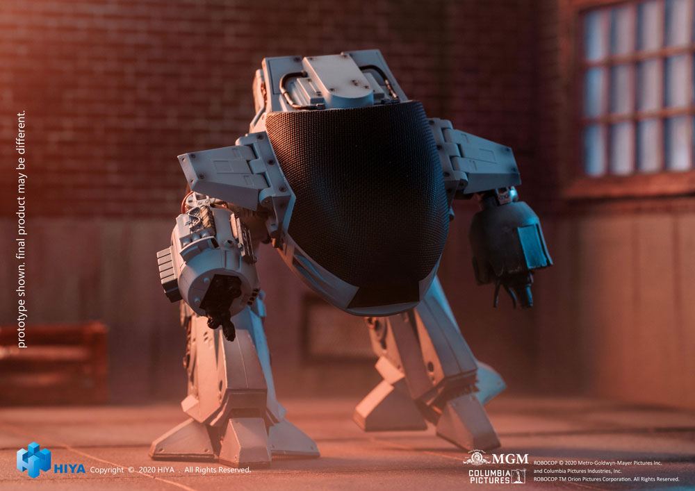 Robocop Exquisite Mini Actionfigur mit Sound 1/18 Battle Damaged ED209 15 cm