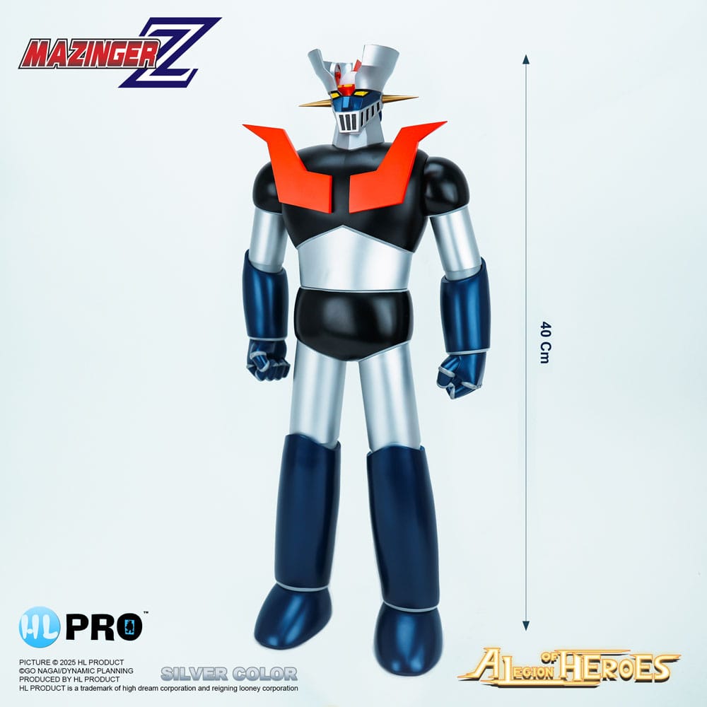 Mazinger Z Legion of Heroes Vinyl Figur Mazinger Z Silver Color 40 cm  