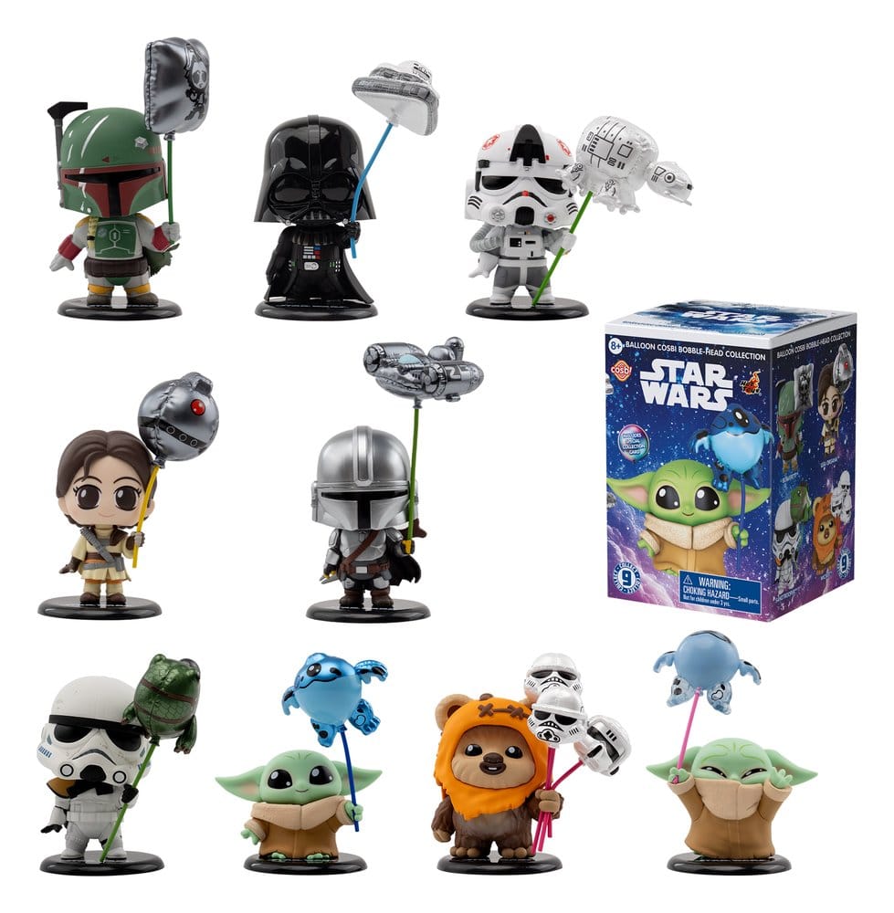 Star Wars Cosbi Minifiguren Balloon 8 cm Blind Box Display (8)              