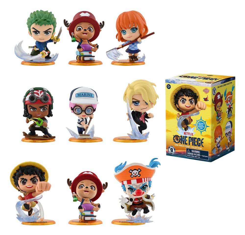 One Piece Cosbi Minifiguren 8 cm Blind Box Display (8)              