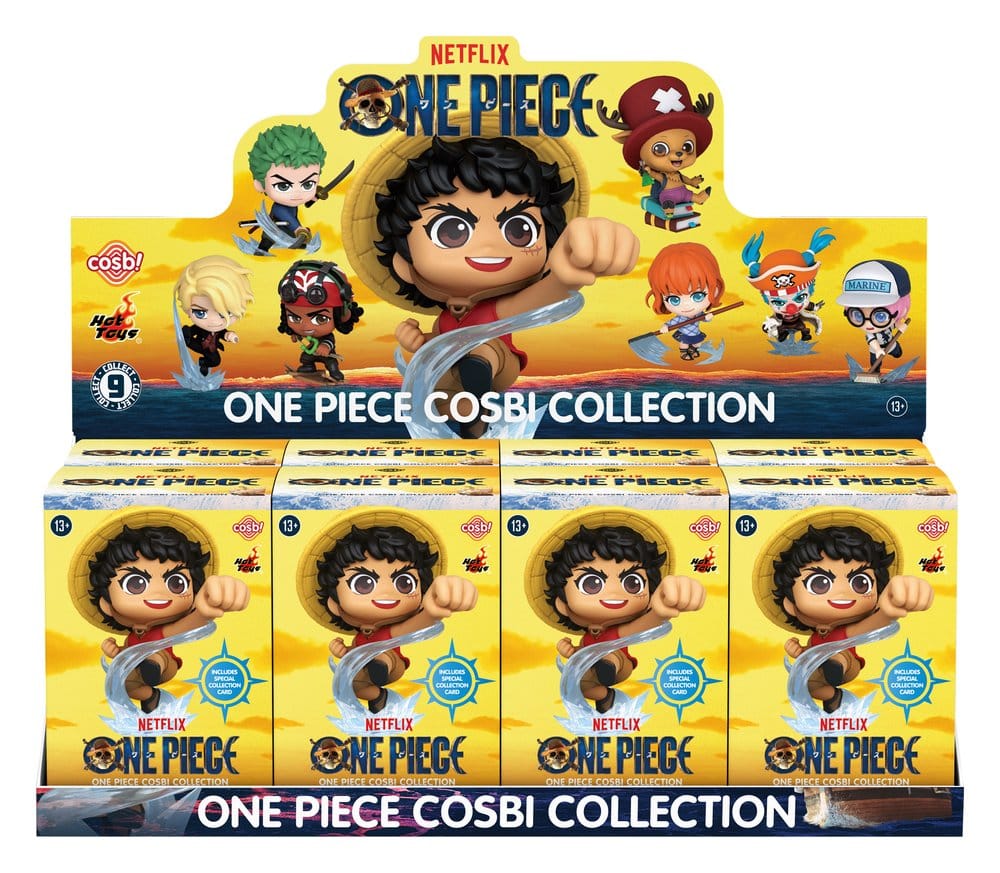One Piece Cosbi Minifiguren 8 cm Blind Box Display (8)              