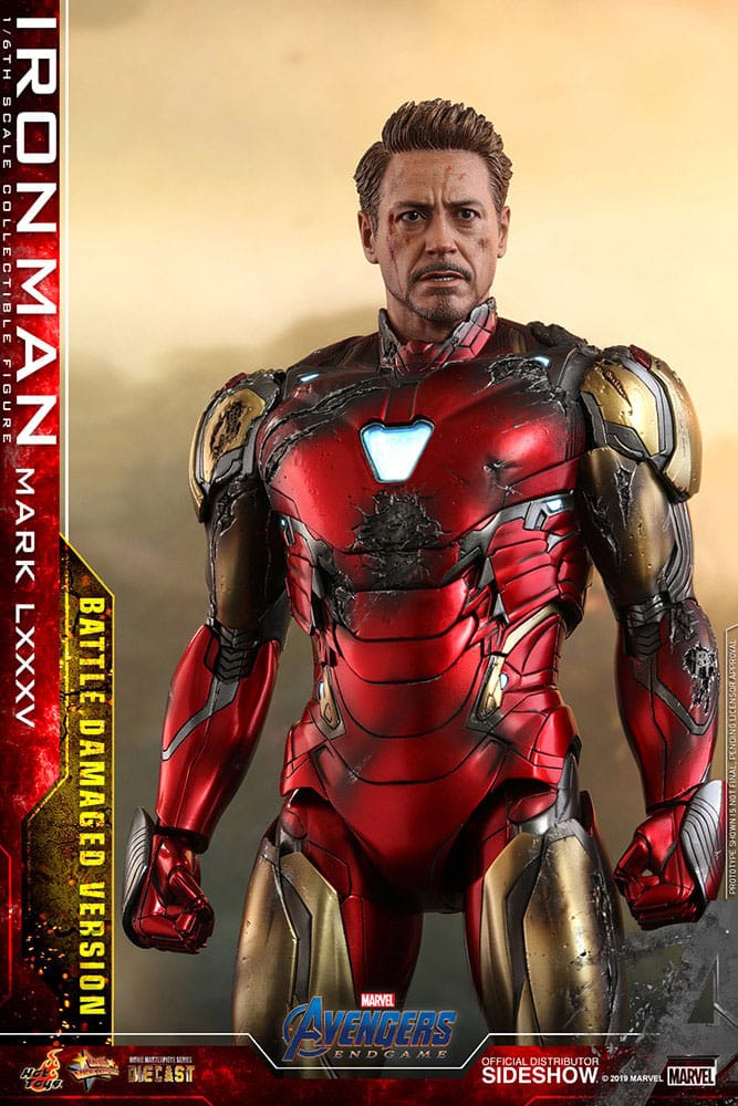 Avengers: Endgame Movie Masterpiece Diecast Actionfigur 1/6 Iron Man Mark LXXXV (Battle Damaged Version) Special Edition 32 cm