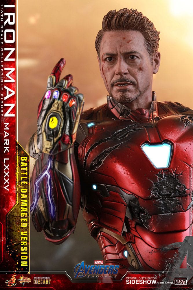 Avengers: Endgame Movie Masterpiece Diecast Actionfigur 1/6 Iron Man Mark LXXXV (Battle Damaged Version) Special Edition 32 cm