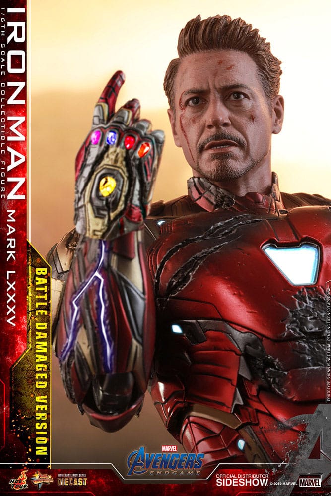 Avengers: Endgame Movie Masterpiece Diecast Actionfigur 1/6 Iron Man Mark LXXXV (Battle Damaged Version) Special Edition 32 cm