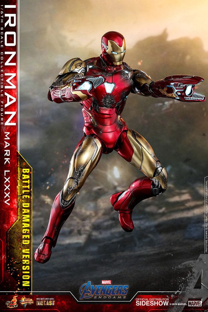 Avengers: Endgame Movie Masterpiece Diecast Actionfigur 1/6 Iron Man Mark LXXXV (Battle Damaged Version) Special Edition 32 cm