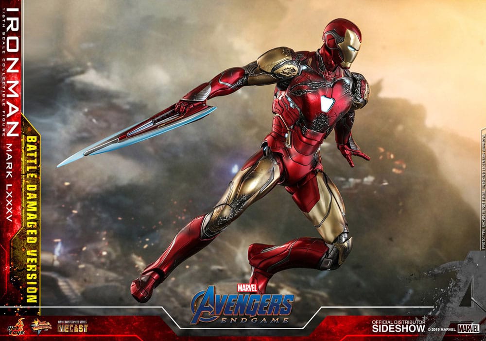 Avengers: Endgame Movie Masterpiece Diecast Actionfigur 1/6 Iron Man Mark LXXXV (Battle Damaged Version) Special Edition 32 cm