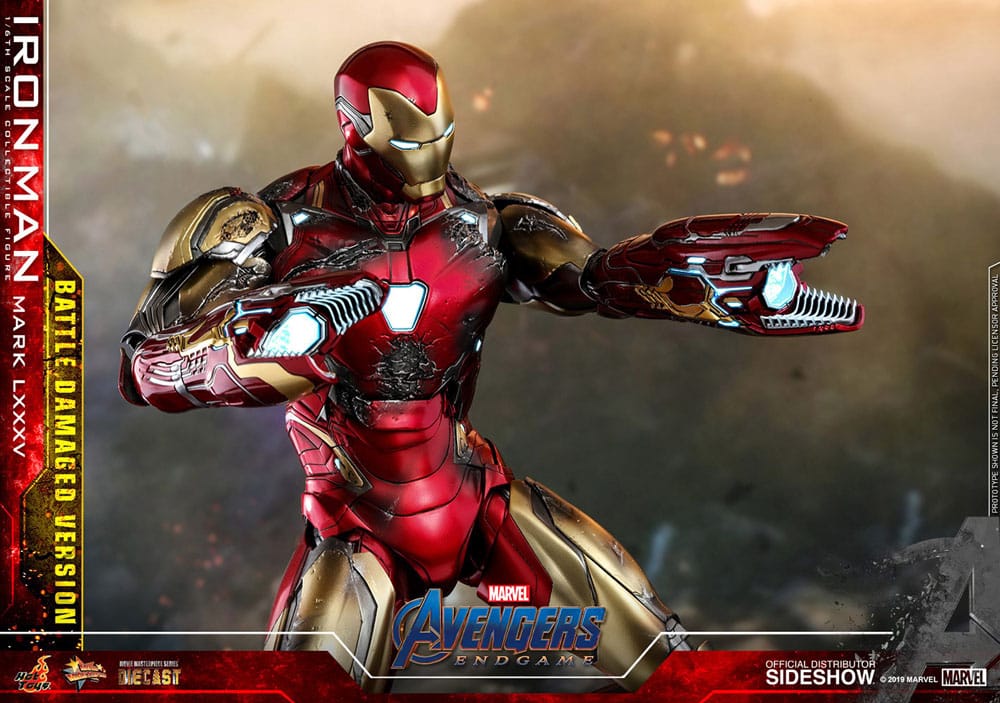 Avengers: Endgame Movie Masterpiece Diecast Actionfigur 1/6 Iron Man Mark LXXXV (Battle Damaged Version) Special Edition 32 cm