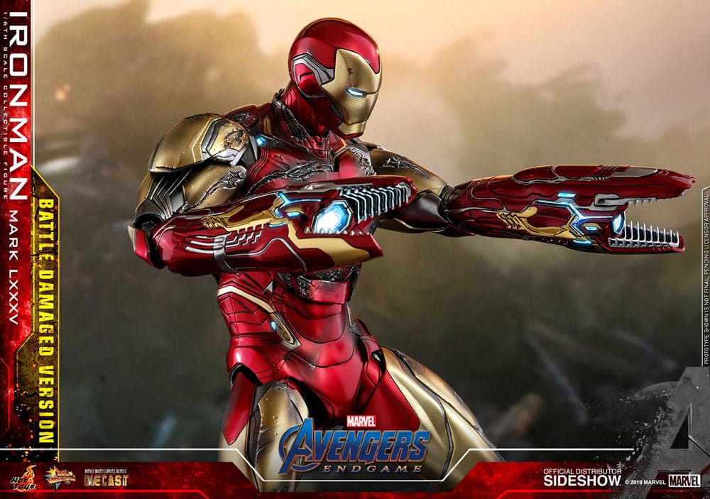 Avengers: Endgame Movie Masterpiece Diecast Actionfigur 1/6 Iron Man Mark LXXXV (Battle Damaged Version) Special Edition 32 cm