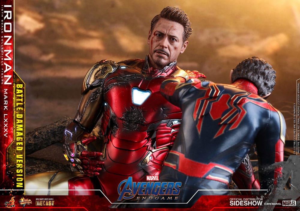 Avengers: Endgame Movie Masterpiece Diecast Actionfigur 1/6 Iron Man Mark LXXXV (Battle Damaged Version) Special Edition 32 cm