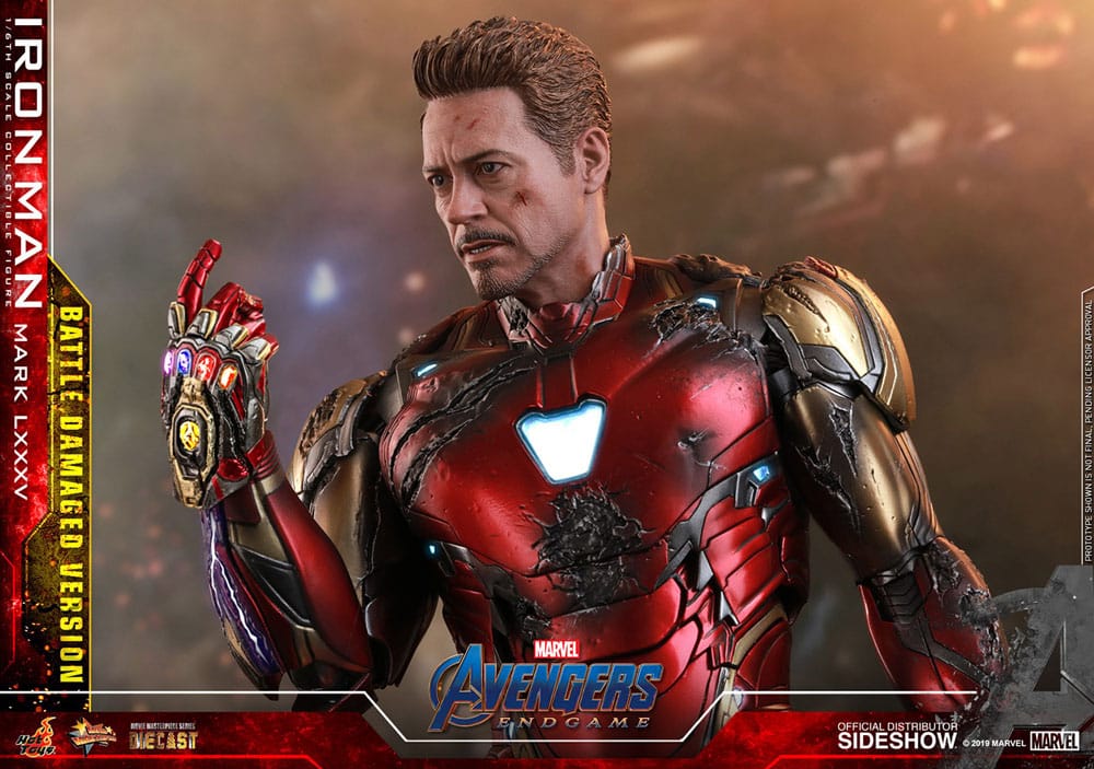 Avengers: Endgame Movie Masterpiece Diecast Actionfigur 1/6 Iron Man Mark LXXXV (Battle Damaged Version) Special Edition 32 cm