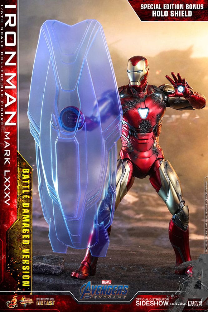 Avengers: Endgame Movie Masterpiece Diecast Actionfigur 1/6 Iron Man Mark LXXXV (Battle Damaged Version) Special Edition 32 cm